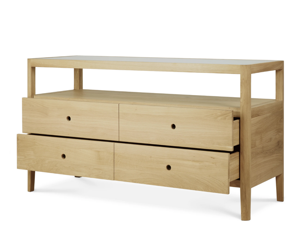 Oak Spindle Chest of Drawers