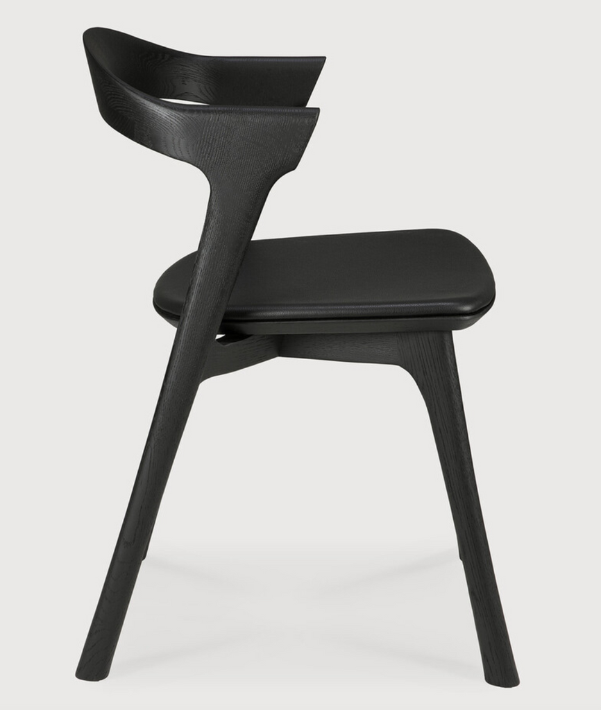 Bok Dining Chair - Black Leather