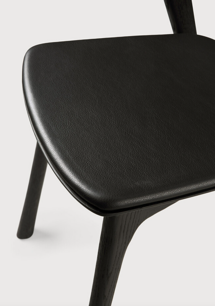 Bok Dining Chair - Black Leather