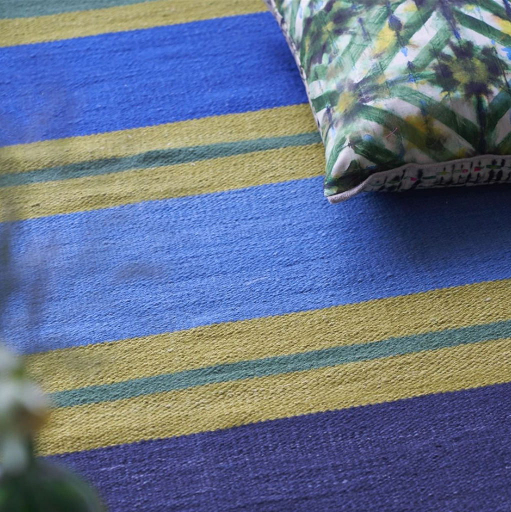 Benares Azure Floor Rug