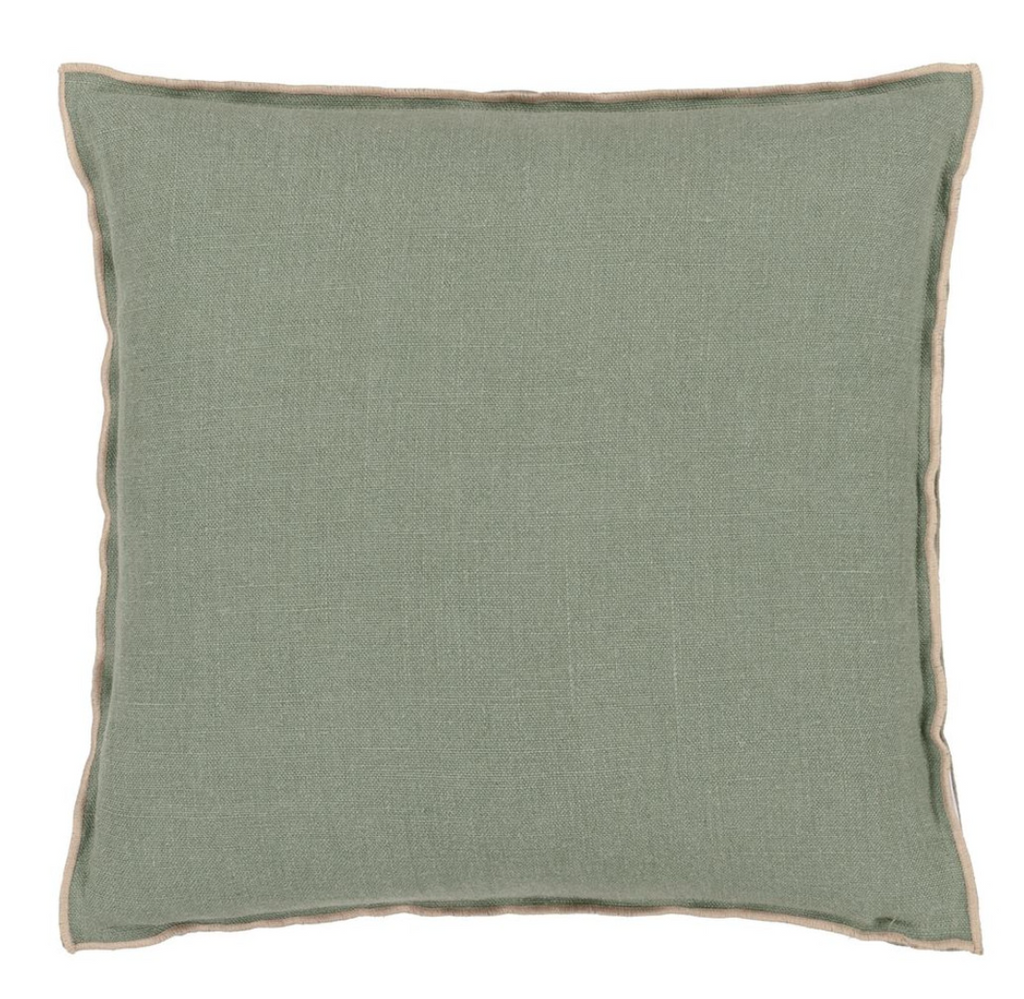 Brera Lino Thyme & Pebble Cushion