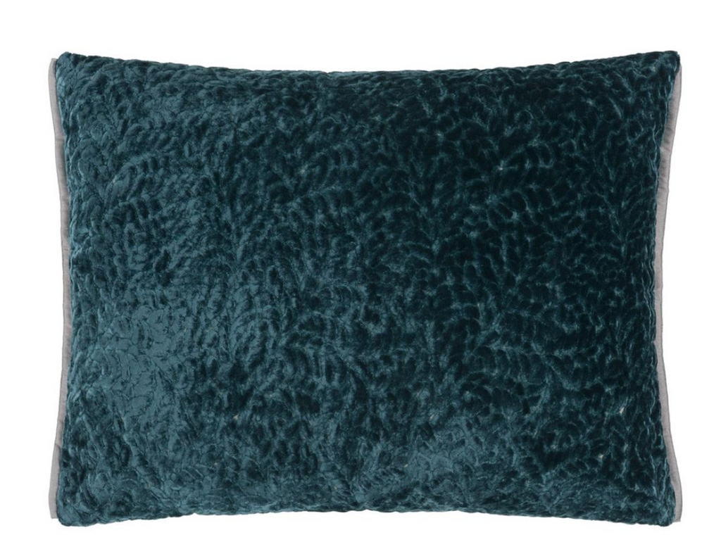 Cartouche Teal Cushion