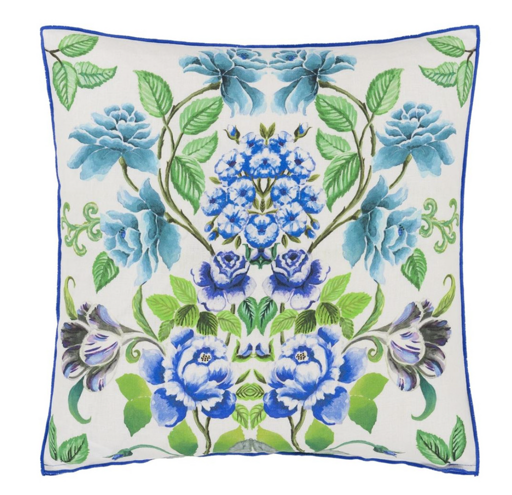 Eleonora Linen Cobalt Cushion